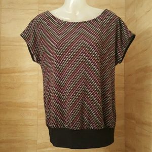 Forever 21 geometric pattern shirt